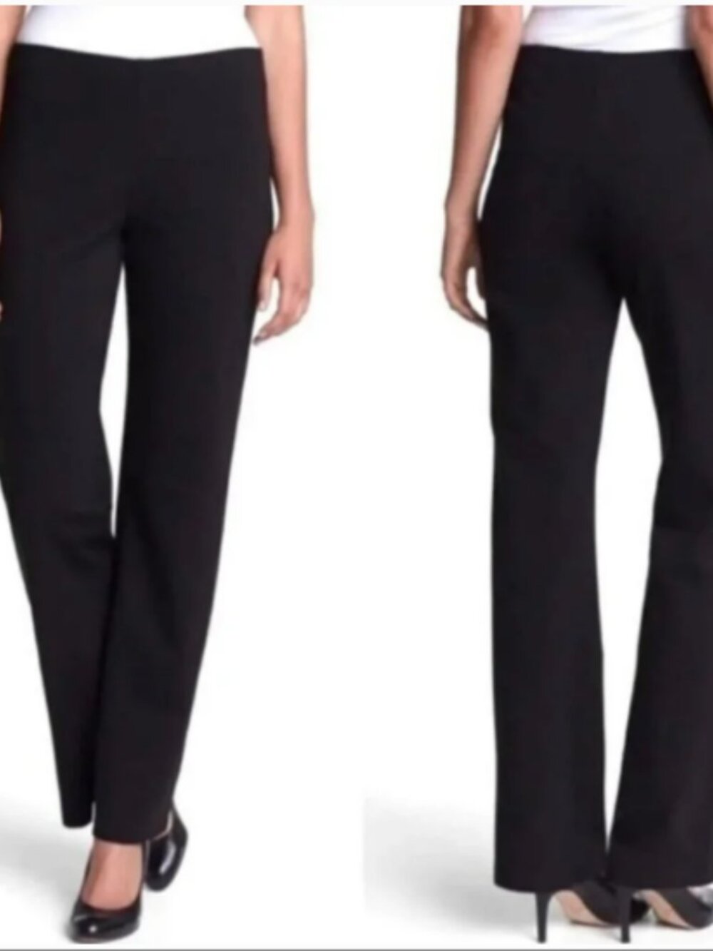 Eileen Fisher Woman Black knit Pull On Pants size 1X